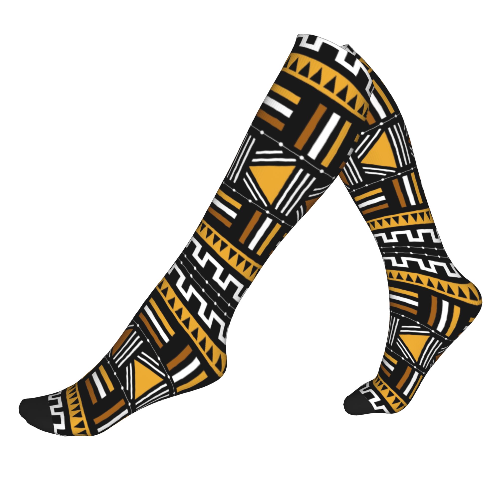 Ethnic Fashion Dress - Meias de Compressão Esportivas Unissex com