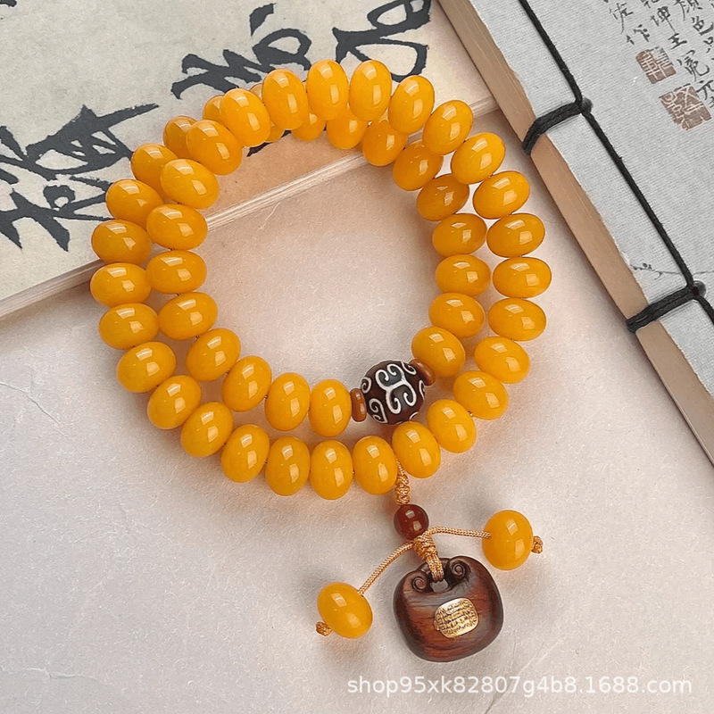 Men'S Ethnic Fashion Trends - Pulseira de Contas Masculina Estilo Étnico