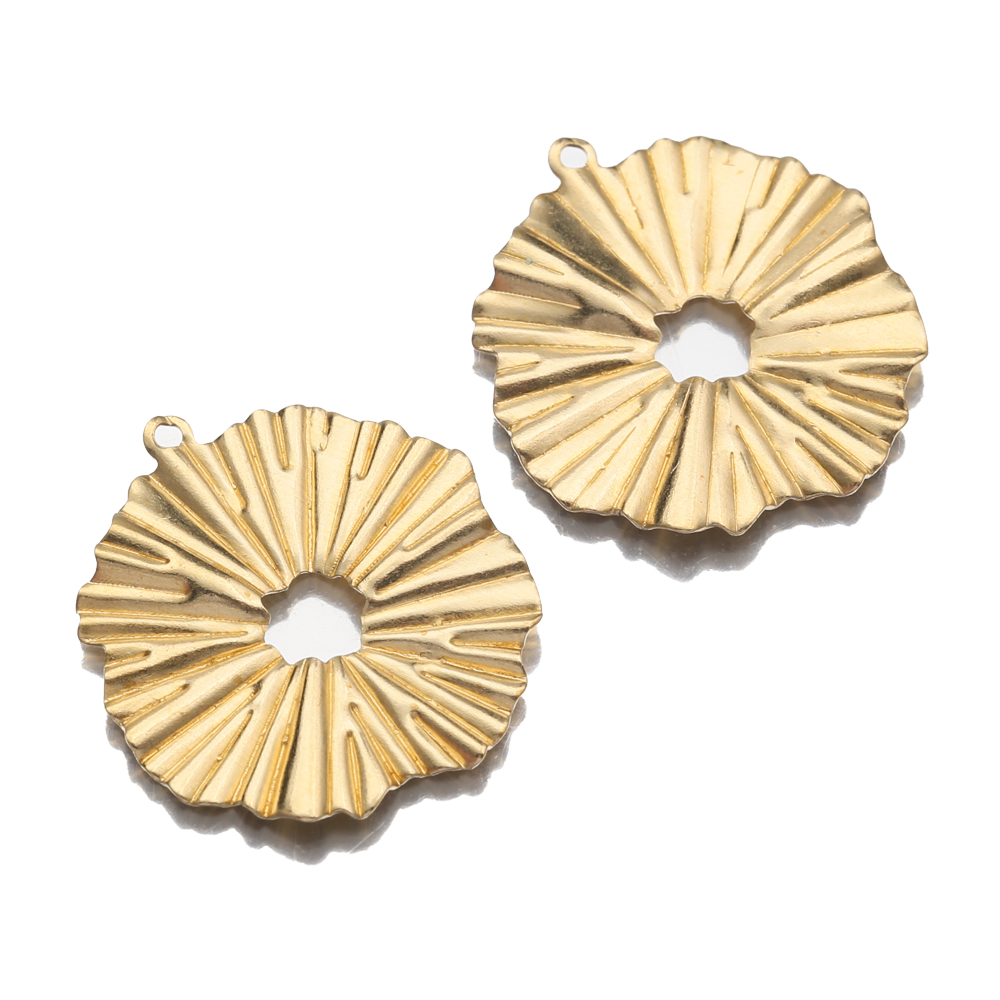 Ethnic Fashion Jewellery - 20 pçs/lote latão sol flores encantos