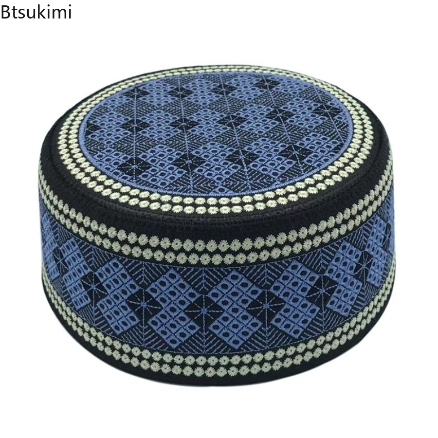 Ethnic Fashion India - Chapéu de oração masculino hijab bordado