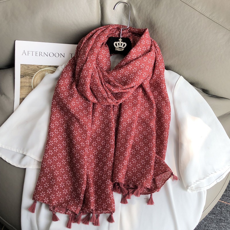 Winter Ethnic Fashion For Women - Cachecol de linho de algodão estilo