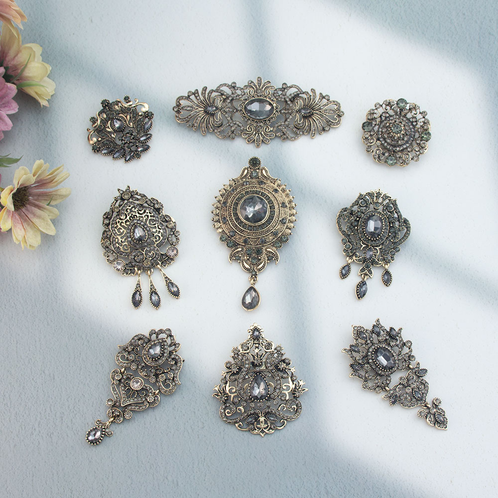 Ethnic Chic Fashion - Broche vintage chique árabe curdo com