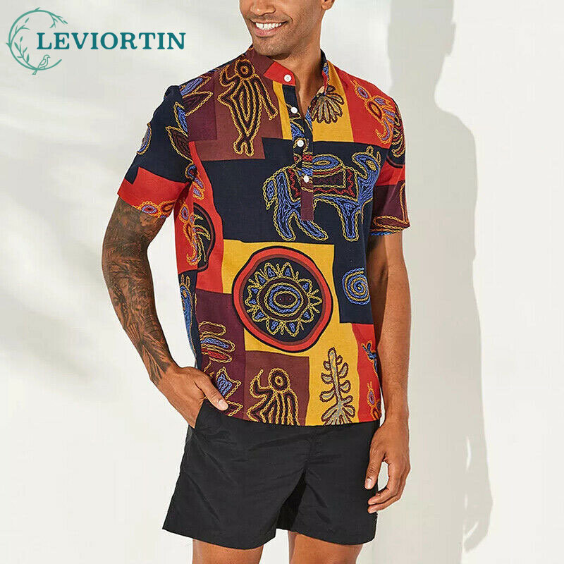 Men'S Ethnic Fashion Trends - 2025 verão novo estilo étnico europeu