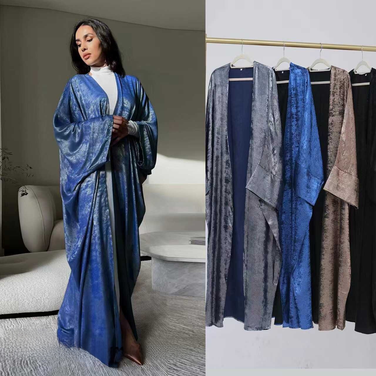 Ethnic Fashion Dress - Vestido Cardigã Aberto em Patchwork Estiloso,