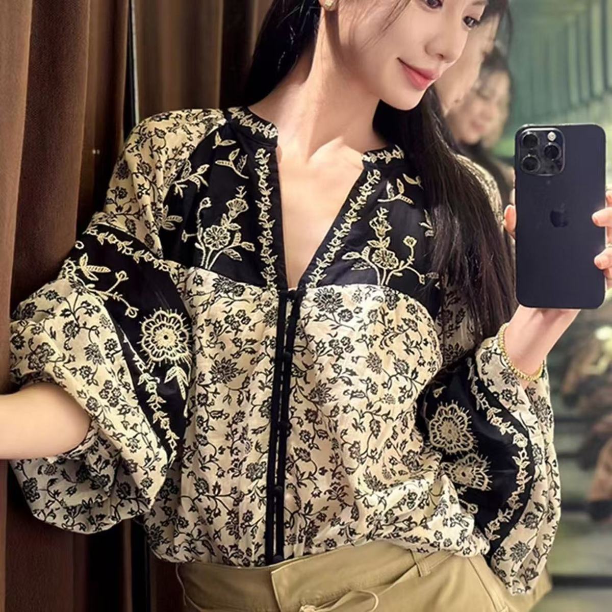 Camisa Feminina Estampada Étni - Ethnic Chic Fashion avaliação e preço