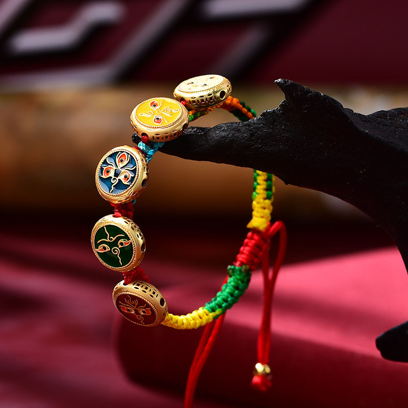 Tibetano Mão Tecido Pulseira,  - Ethnic Fashion Way avaliação e preço