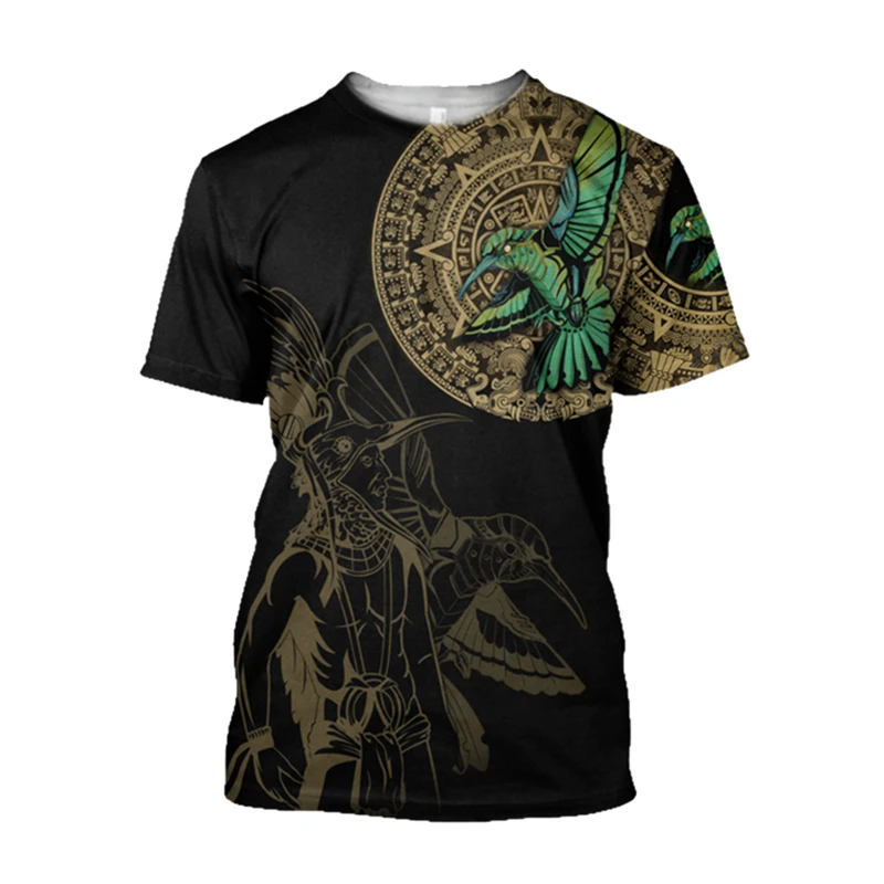 Camiseta Retro Étnica Azteca d - Men'S Ethnic Fashion Trends avaliação e preço