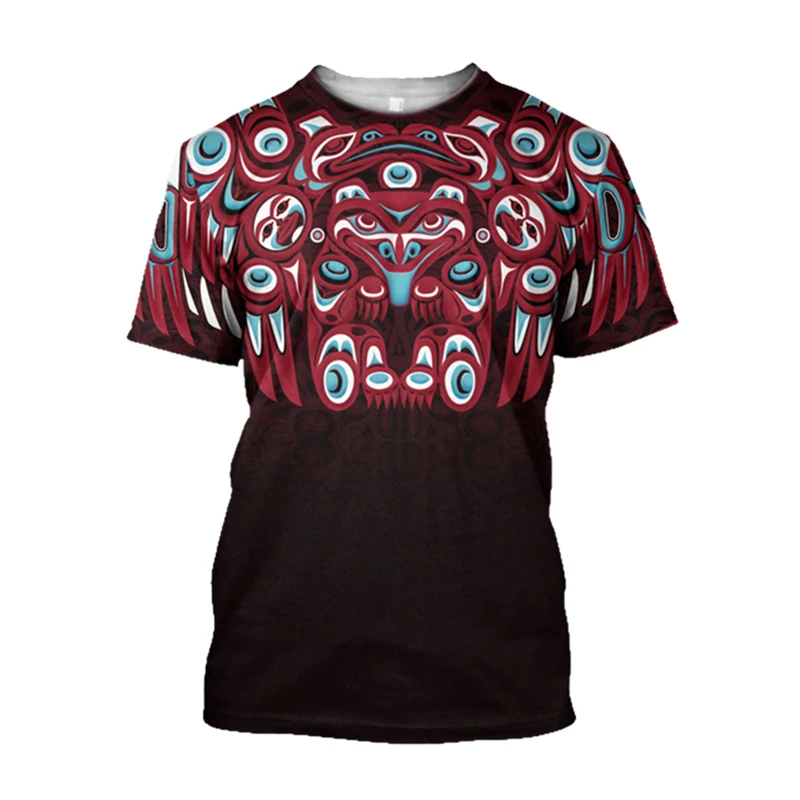 Camiseta Retro Étnica Azteca d - Men'S Ethnic Fashion Trends avaliação e preço