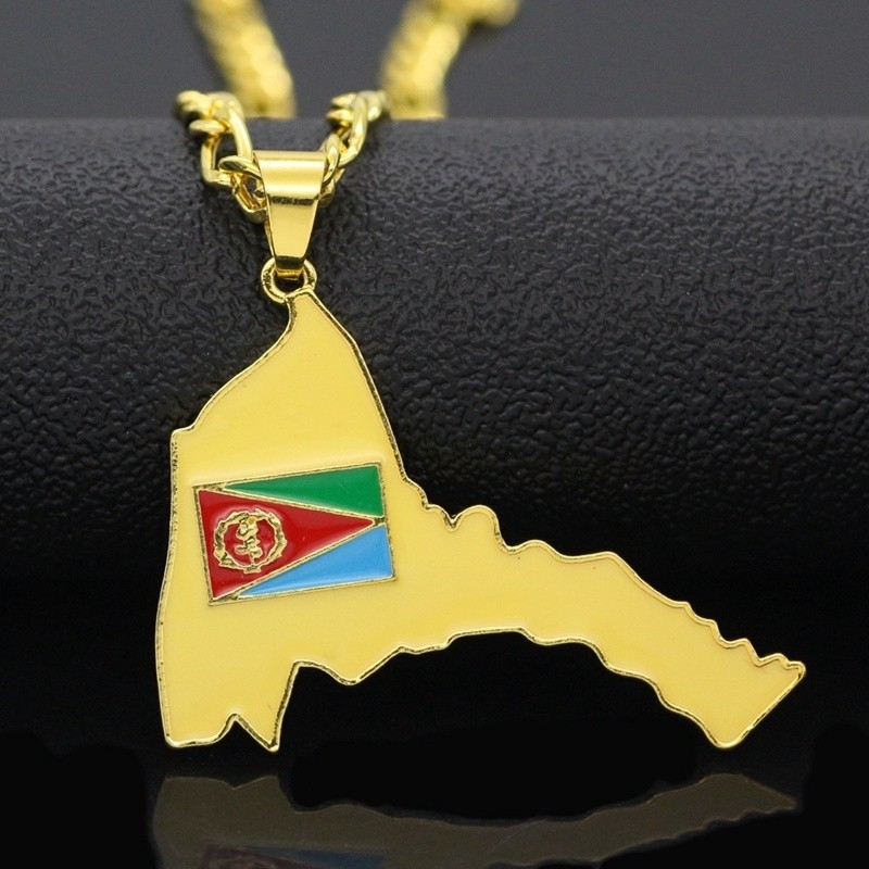 Eritreia Map Colar com pingent - Men'S Ethnic Fashion Trends avaliação e preço