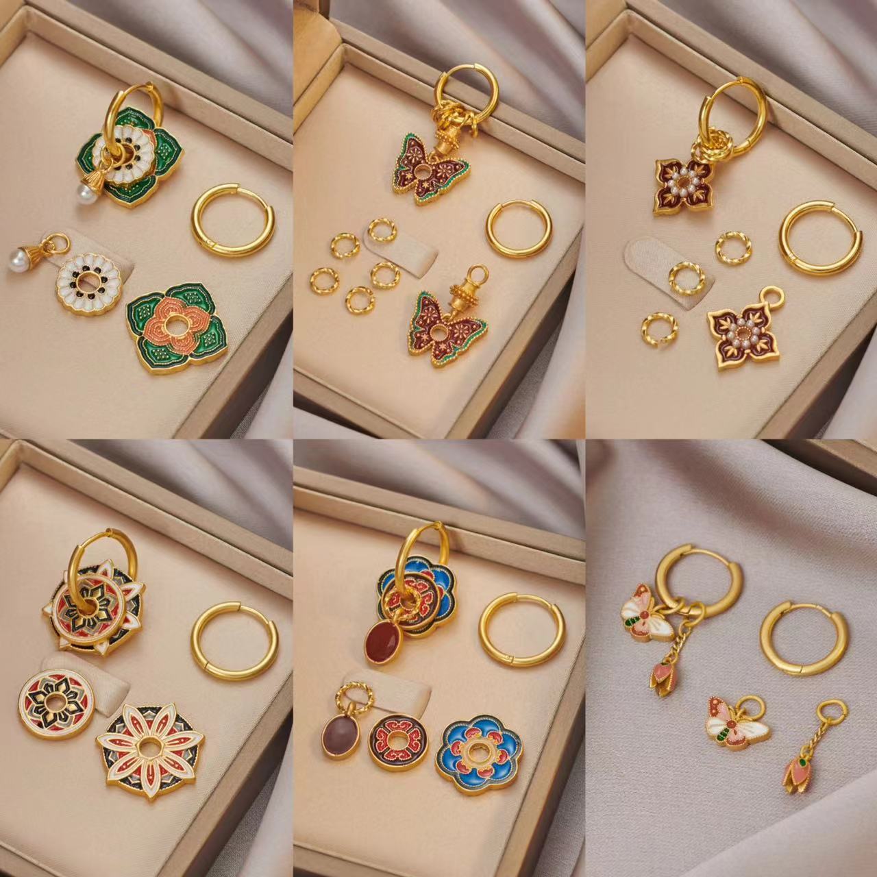 Brincos vintage chineses color - Ethnic Fashion Way avaliação e preço