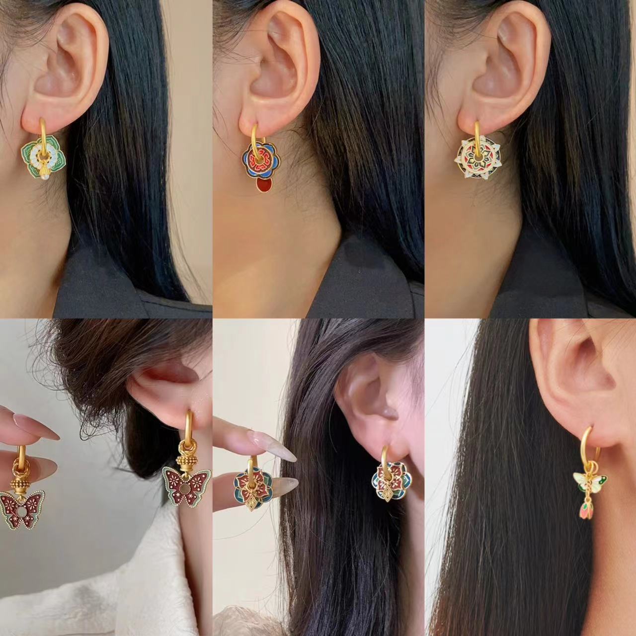 Brincos vintage chineses color - Ethnic Fashion Way avaliação e preço