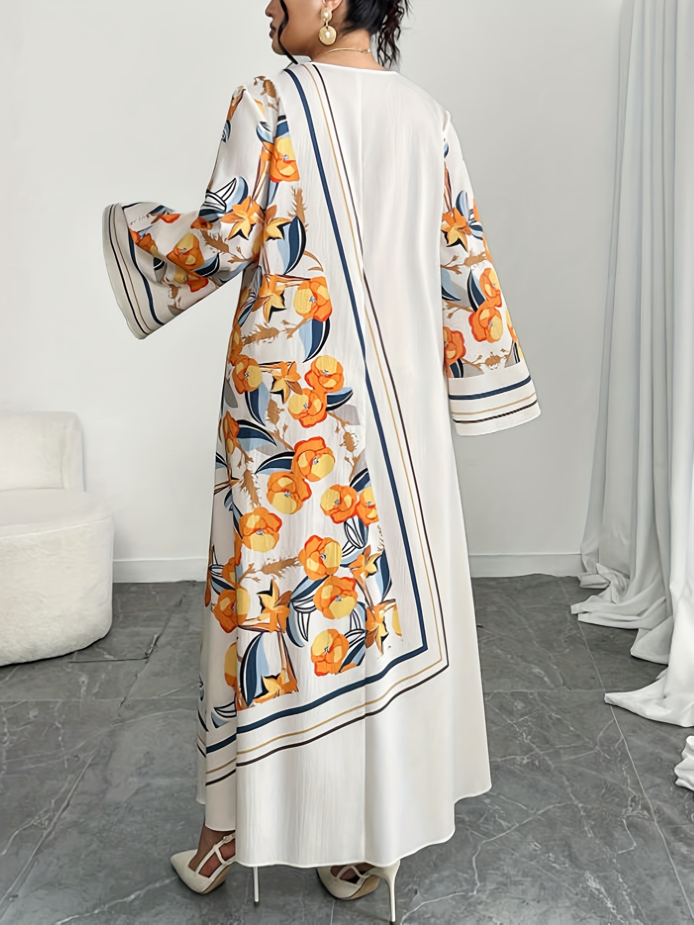 Vestido Robe Feminino Plus Siz - Ethnic Fashion Dress avaliação e preço