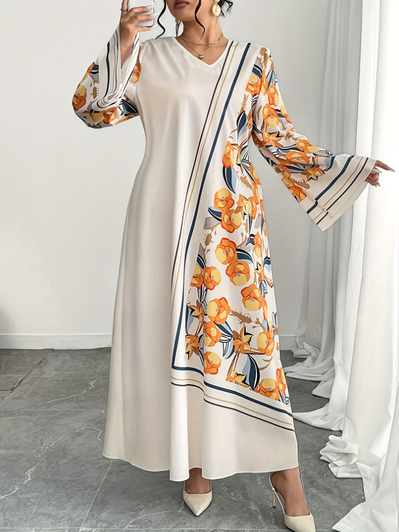 Vestido Robe Feminino Plus Siz - Ethnic Fashion Dress avaliação e preço