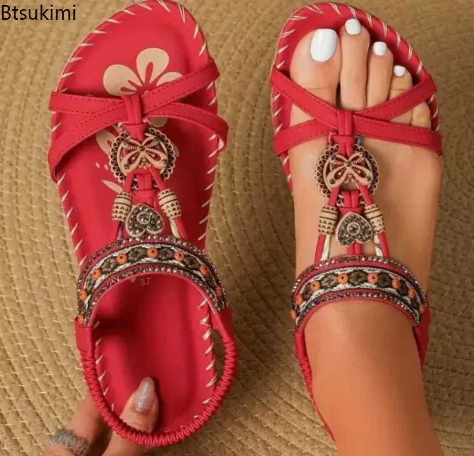 Sandálias Boêmias Femininas pa - Ethnic Fashion Dress avaliação e preço