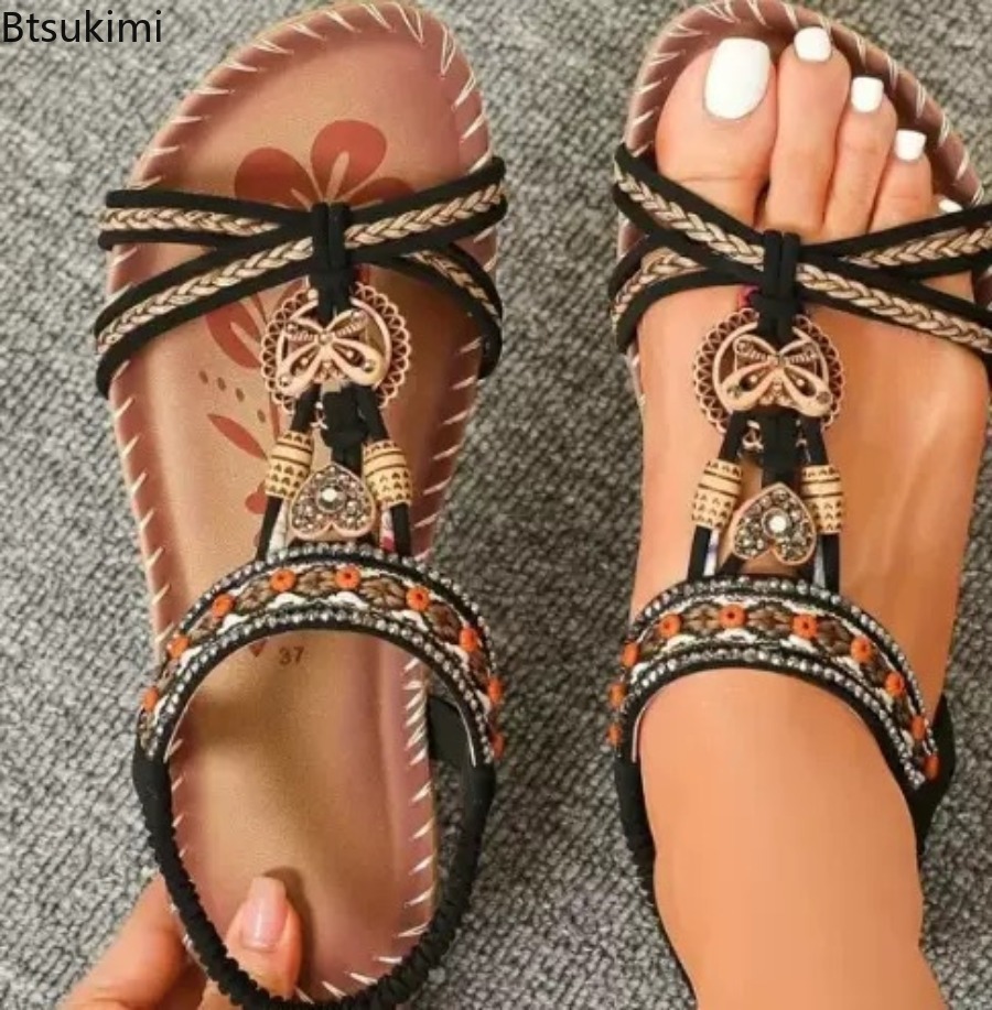 Sandálias Boêmias Femininas pa - Ethnic Fashion Dress avaliação e preço
