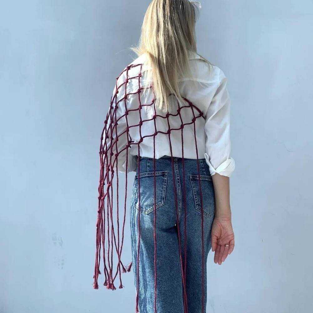 Lenço/Xale Boêmio de Franjas e - Ethnic Fashion Designer avaliação e preço