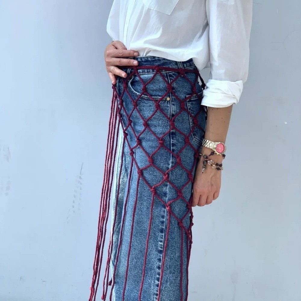 Lenço/Xale Boêmio de Franjas e - Ethnic Fashion Designer avaliação e preço
