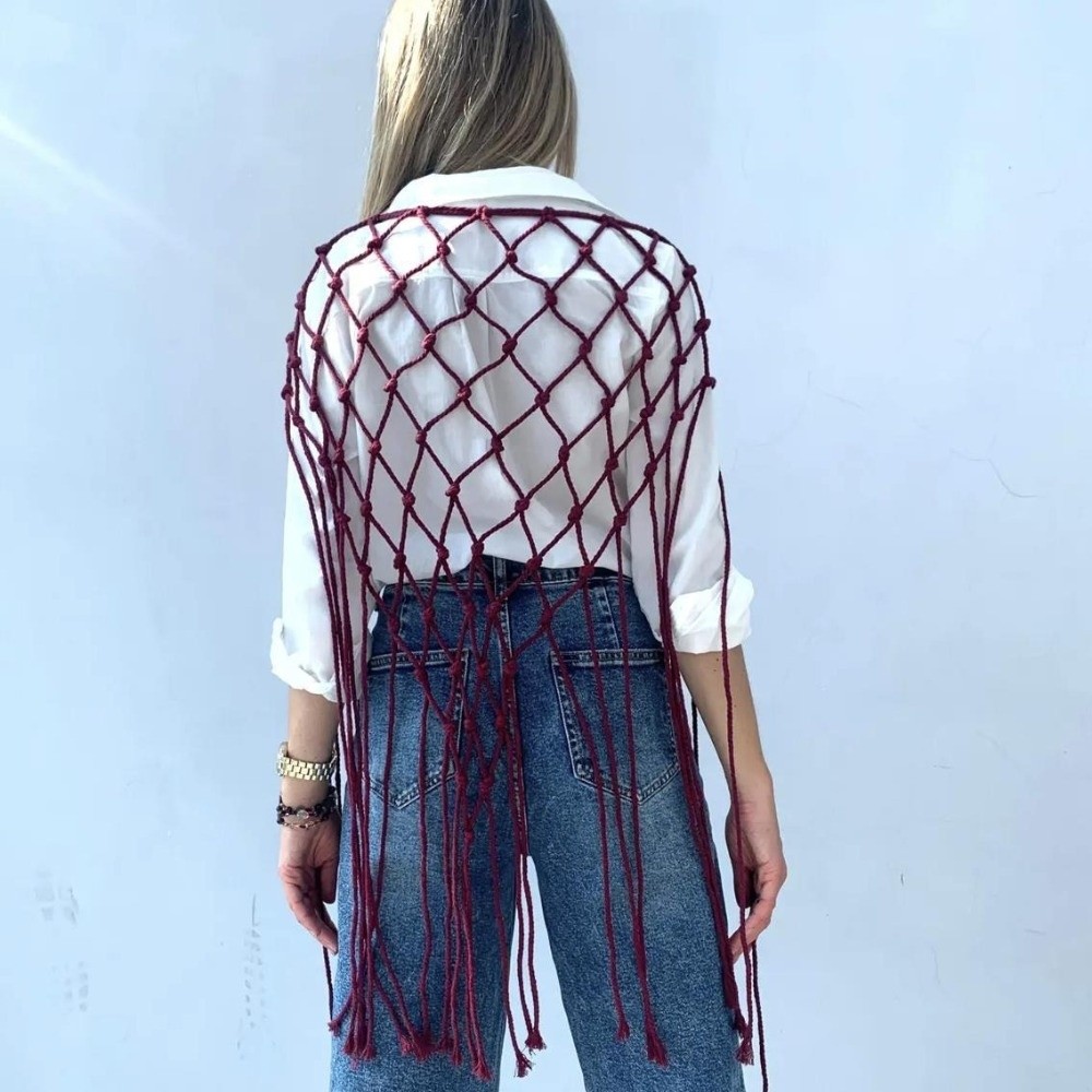 Lenço/Xale Boêmio de Franjas e - Ethnic Fashion Designer avaliação e preço