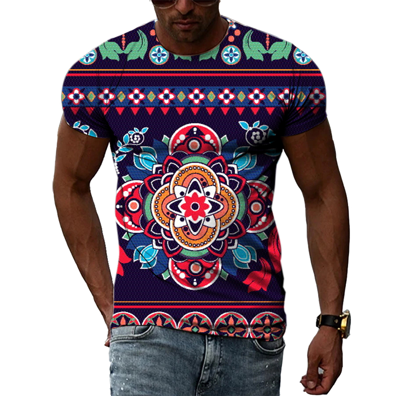 Nova moda 3d étnico colorido p - Men'S Ethnic Fashion Trends avaliação e preço