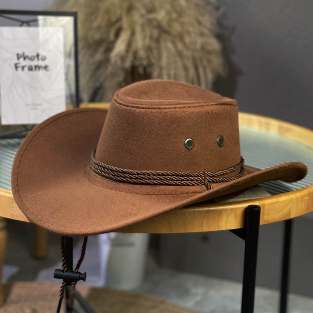 Chapéu de Cowboy Estilo Ociden - Winter Ethnic Fashion For Women avaliação e preço